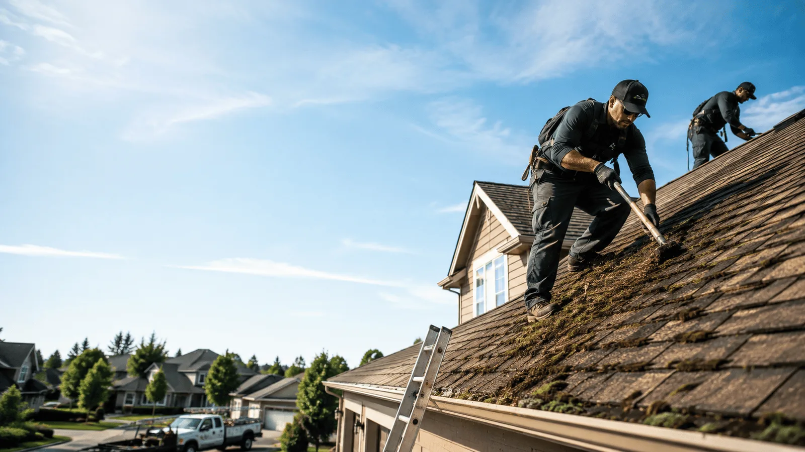 Roof Moss Removal in Iron Mountain, MI near me